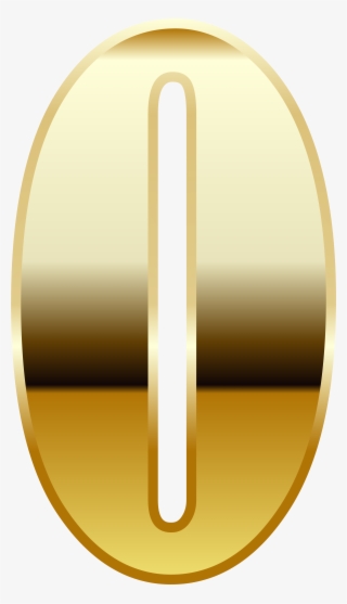 Gold Number Zero Png Image