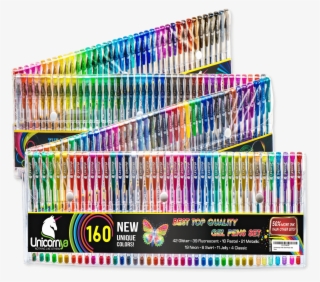 Unicornya 160 Gel Pens Set For Adult Coloring Books