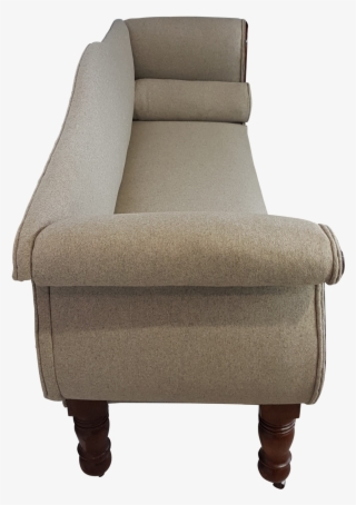 Mahogany Scroll End Sofa