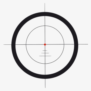 Circle Point Angle Font - Sniper Scope Vector Free
