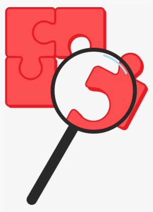 Puzzle Pieces With Big Image Png - Magnifying Glass Puzzle Piece