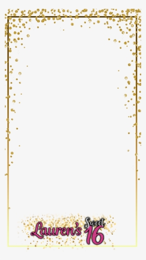 Cates Sweet 16 Filter - Gatsby Border Png Gold