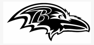 Baltimore Ravens Black And White Logo