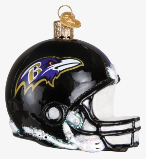 Baltimore Ravens Nfl Football Helmet Glass Ornament