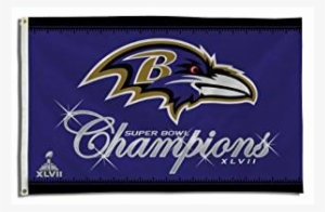 Baltimore Ravens 3 X 5 Super Bowl 47 Champion Flag