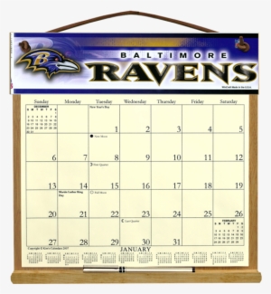 Baltimore Ravens Calendar Holder - Baltimore Ravens Nfl 12"x3" Bumper Sticker