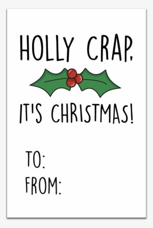 Gt012 Holly Crap, It's Christmas Gift Tags - Cafepress Promoted To Grandpa Tile Coaster