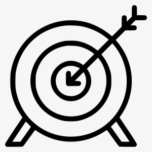 Archery Arrow Bullseye Target Olympics Comments - Arrow Target White And Black