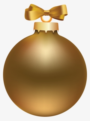 Golden Style Christmas Ball Png Clipart - Christmas Day