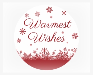 Warmest Wishes Gift Tag - Christmas Blanket Gift Tag