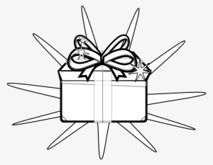 Holiday Book Gift Clipart - Black And White Clip Art Of Presents