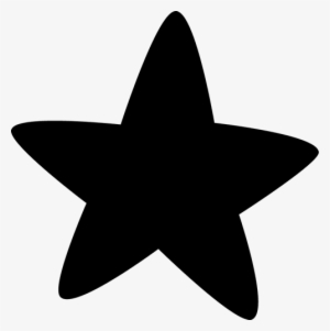 Black Star Clipart - Black Rounded Star