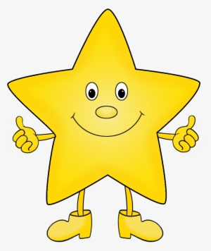 Shining White Star Png Download - Star With Arms And Legs