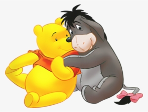 Eeyore And Pooh Psd - Winnie The Pooh And Eeyore Hugging