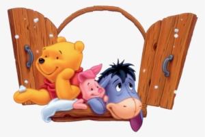 Winnie The Pooh Group Clipart - Winnie Pooh Baby Christmas