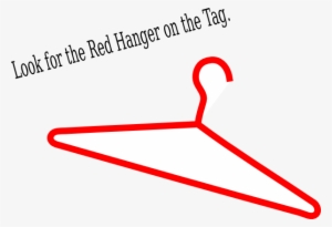 Red Hanger Clip Art - Red Hanger Sale Edgars