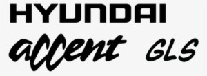 Hyundai Accent Gls Logo Decal - Hyundai Accent