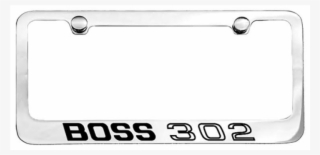 Ea Mustang Boss 302 Chrome Plated License Plate Frame