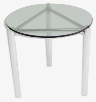 Side Table With Frame In Chrome And Glass 1960 S