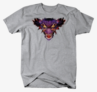 Scary Purple Dragon Head Looking Custom Tshirt
