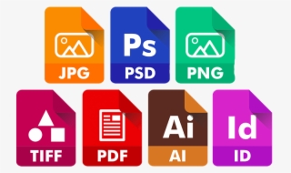 Different Colorful Icons For Several Icon File Types