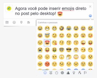 Emojis Direto No Post, Pelo Desktop