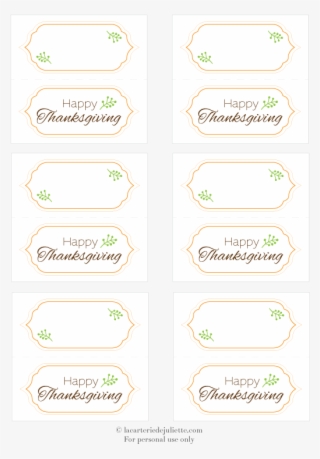 Free Thanksgiving Printable Place Cards Made By La