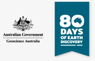 Geoscience Australia Logo And 80 Days Of Earth Discovery