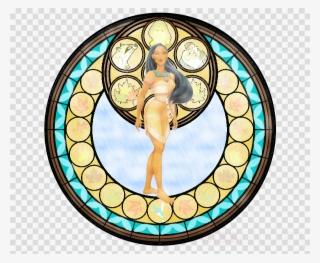 Pocahontas Kingdom Hearts Stained Glass Clipart Stained