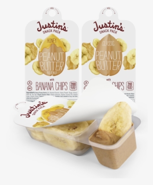 Bananas With Peanut Butter Png Vector Freeuse - Justin's Peanut Butter Snack Pack