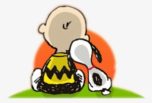 Snoopy Peanut Charliebrown Tramonto Sera Evening Goodev - Halloween Snoopy Clipart