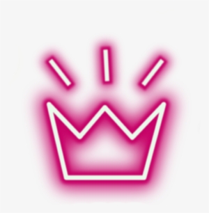 Sticker Crown Neon Lights Tumblr Aesthetic Crowns Png - Crown Light Picsart Png