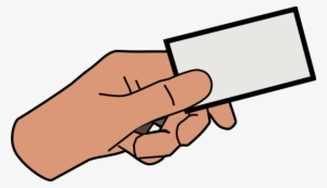 Image Hand Holding Card Clipart - Cartoon Hand Holding Paper