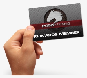 Pony Express Stores - Hand Holding Ticket Png