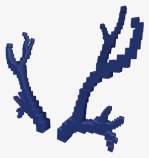 Blue 8-bit Antlers - Roblox