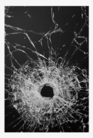 Broken Glass Isolated On Black - Backgrounds Bullet Holes Iphone 7