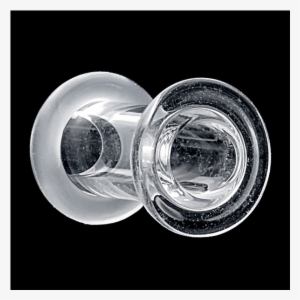 Gorilla Glass Clear Glass Single Flare Bullet Hole - 3/8" (9mm) Clear Pyrex Glass Single Flare Bullet Hole