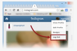 Image - Log Out From Instagram