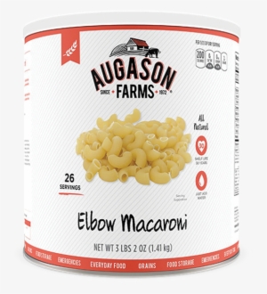augason farms® elbow macaroni can - augason farms creamy wheat cereal, 65 oz