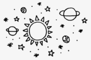 Overlay Sun Sol Planetas Stars Estrellas - Simple Drawings Of Planets