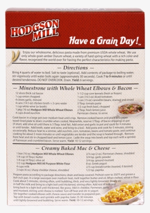Whole Wheat Elbow Macaroni - Whole Grain