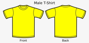 Yellow T-shirt Clip Art At Clker - Yellow T Shirt Vector