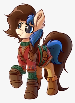 Clothes, Crossover, Ear Fluff, Earth Pony, Link, Male, - Link Breath Of The Wild Crossover