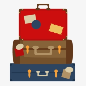 Suitcase Svg Cutting File Vacation Svg Cuts Vacation - Luggage Clipart Png