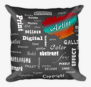 Artist Square Pillow - Cushion