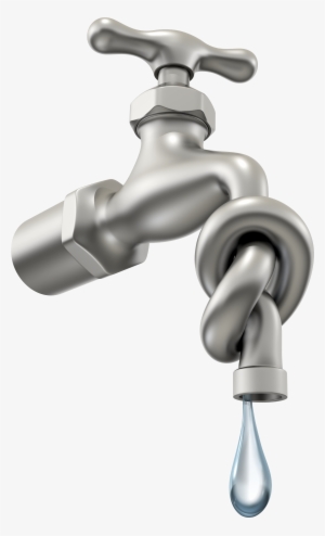twisted faucet with water drip - dibujos de la escasez del agua