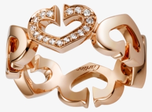 Hearts And Symbols Ringpink Gold, Diamonds - Cartier Hearts And Symbols Ring