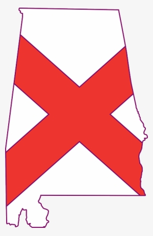 Flag, Outline, States, State, United, America, Alabama - Alabama Flag In State Outline