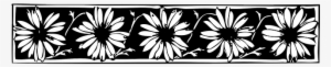 Decorations, Celtic, Plants, Flower, Flowers, Border - Flower Border Clipart Black