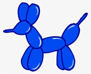 Cute Blue Balloon Animal - Balloon Animal Clipart Png